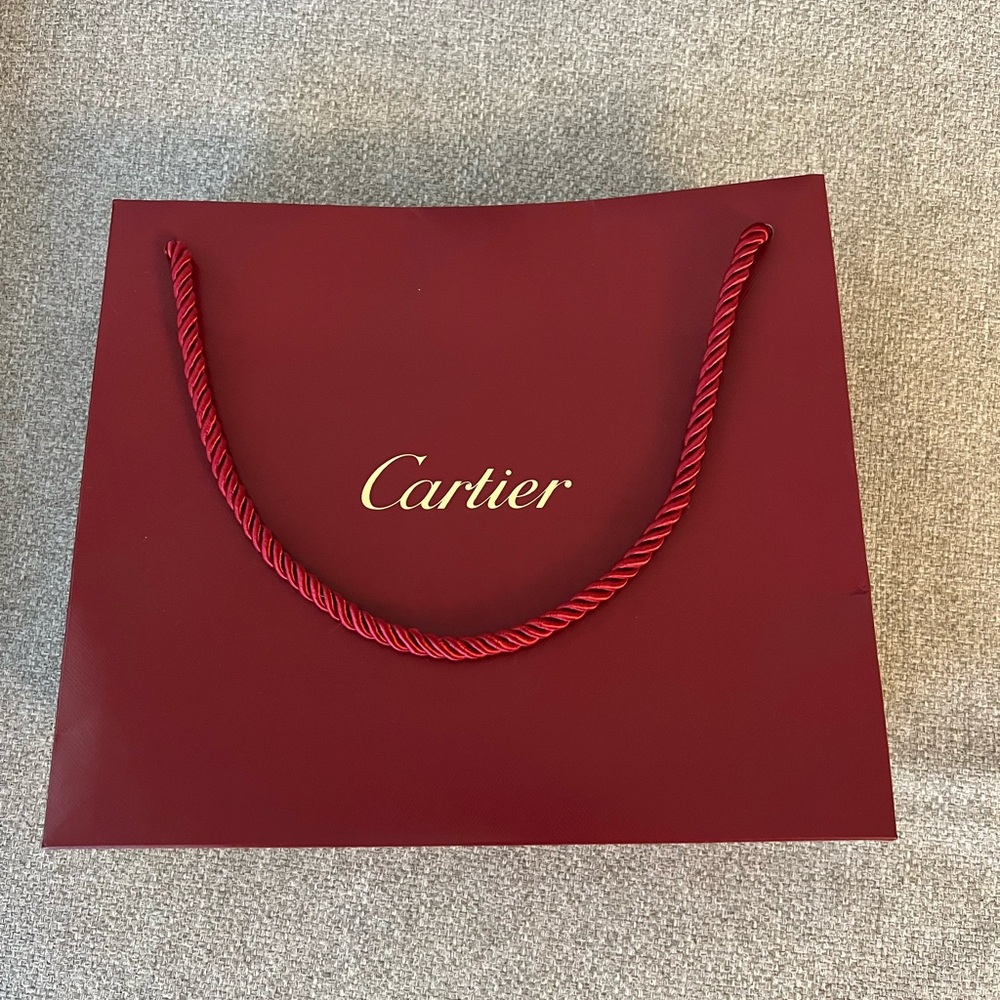 Cartier Paper Bag with Gold Logo